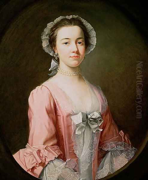 Portrait of a Lady, said to be Mrs Ann Bowney Oil Painting by Rev. James Wills