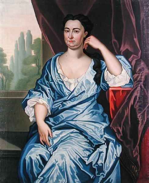 Mrs. Kiliaen Van Rensselaer (Maria Van Cortlandt), c.1730 Oil Painting by John Watson