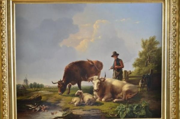 Paysan Oil Painting by Balthasar Paul Ommeganck