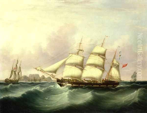 The 'Alert' of Liverpool off Capetown Oil Painting by Samuel Walters