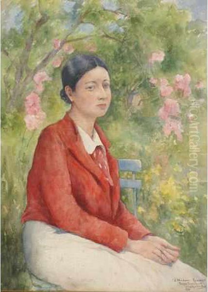 Jeune Femme Au Jardin Oil Painting by Allan Osterlind