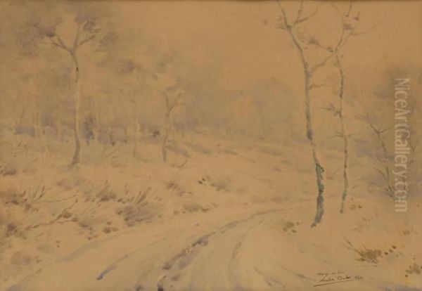 Neige Au Bois Oil Painting by Nestor Outer