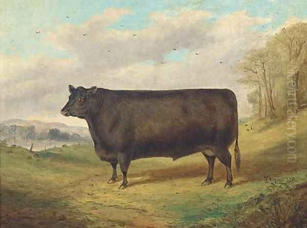 A prize bull Oil Painting by Richard Whitford