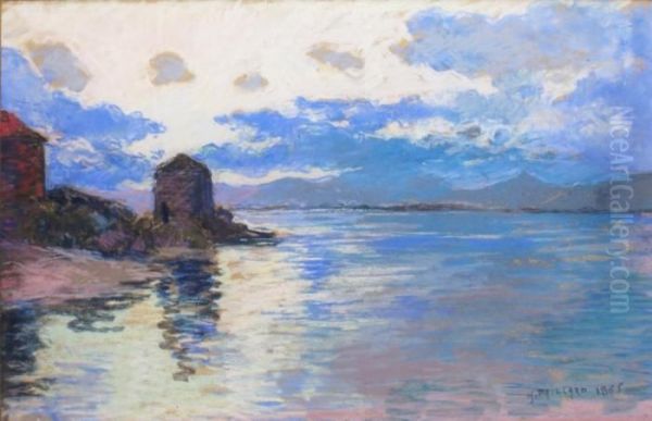 Le Golf De Saint Tropez Oil Painting by Henri Pierre Paillard