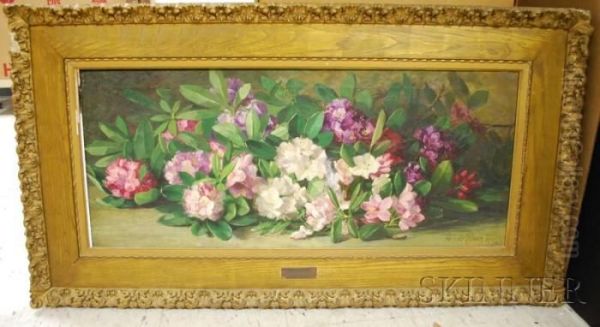 Rhododendrons Oil Painting by Adelaide Palmer