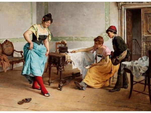 Die Neuen Schuhe Oil Painting by Silvius Paoletti