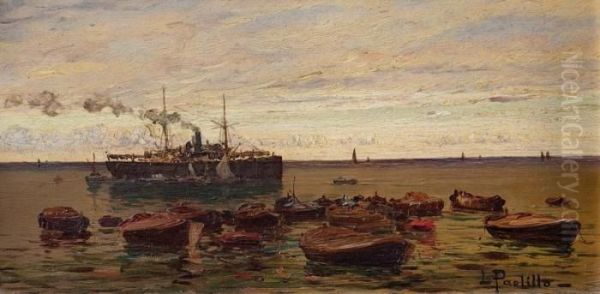 Marina Oil Painting by Luigi Paolillo