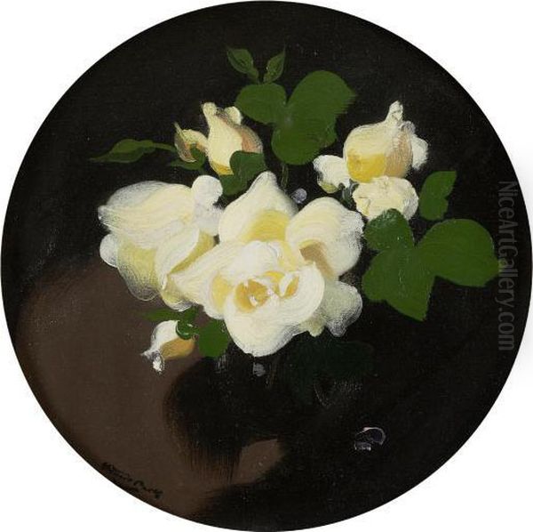 White Roses Oil Painting by James Stuart Park