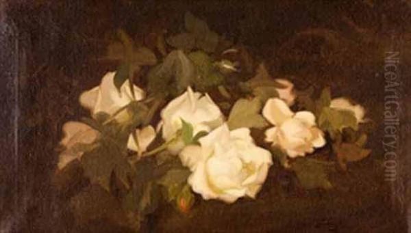 White Roses Oil Painting by James Stuart Park