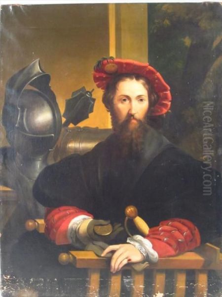 Portrait Of Galeazzo Sanvitale Oil Painting by Girolamo Francesco Maria Mazzola (Parmigianino)