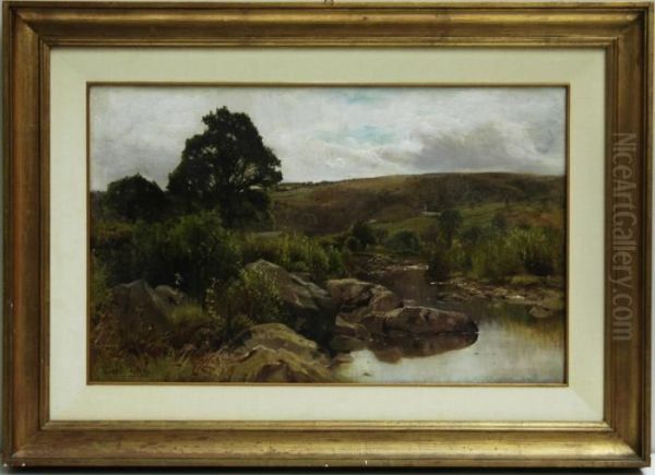 Paesaggio Fluviale Oil Painting by Ernest Parton