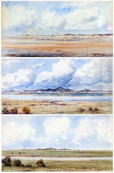 North Norfolk Views Oil Painting by Frederick Henry Partridge