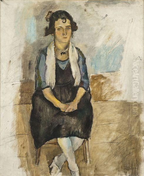 La Martegale, Martigues Oil Painting by Jules Pascin