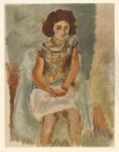 Nana Oil Painting by Jules Pascin