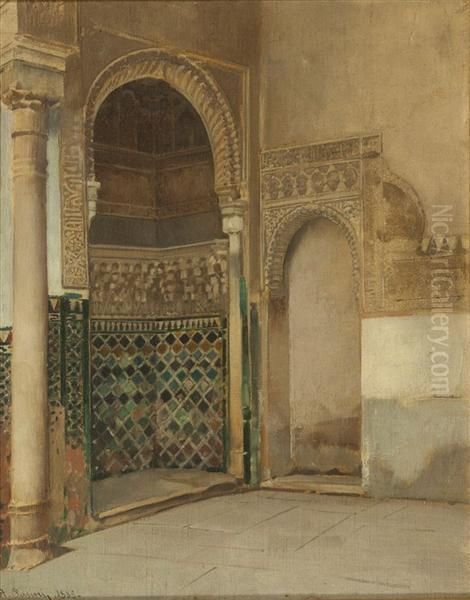 Garitta Alhambra Oil Painting by Alberto Pasini