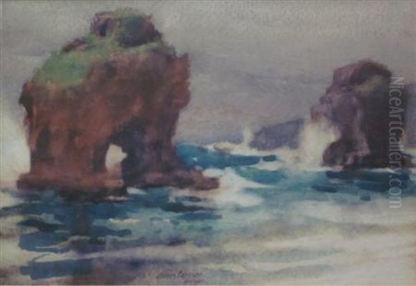 Rock Formation, Burgao Oil Painting by James Paterson