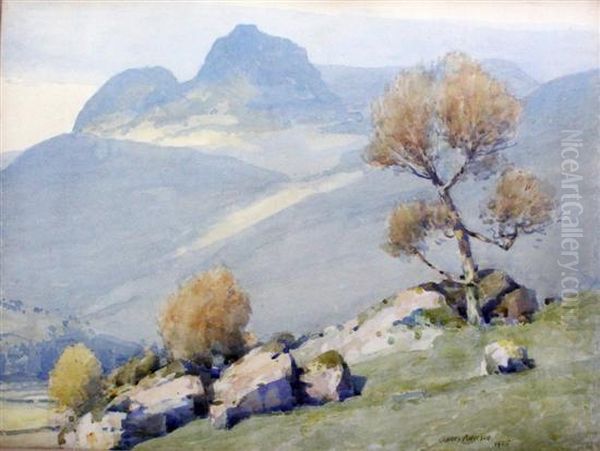 Mountain Landscape Oil Painting by James Paterson