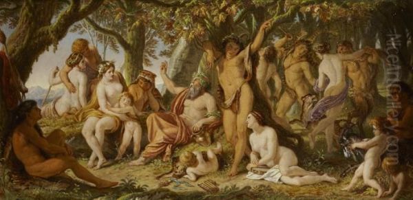 The Song Of Silenus Oil Painting by Joseph Noel Paton