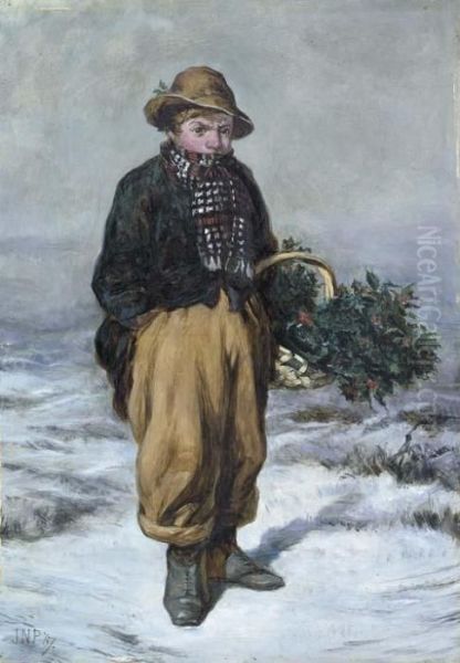 The Holly Gatherer Oil Painting by Joseph Noel Paton