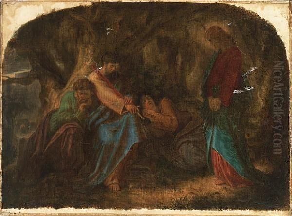 The Garden Of Gethsemane Oil Painting by Joseph Noel Paton