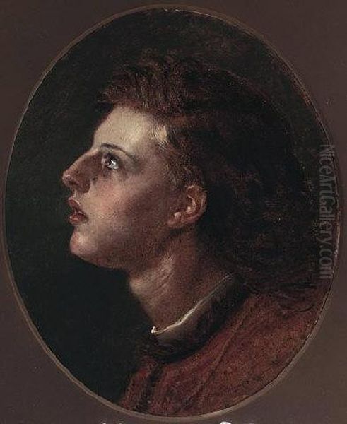 Young Man Oil Painting by Joseph Noel Paton