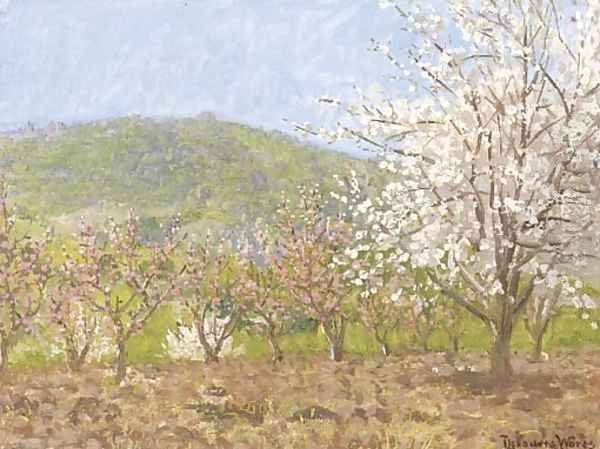 Springtime in Saratoga Oil Painting by Theodore Wores