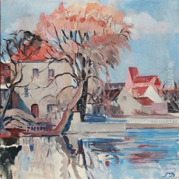 Munke Mose, Odense Oil Painting by Sophus Paulsen