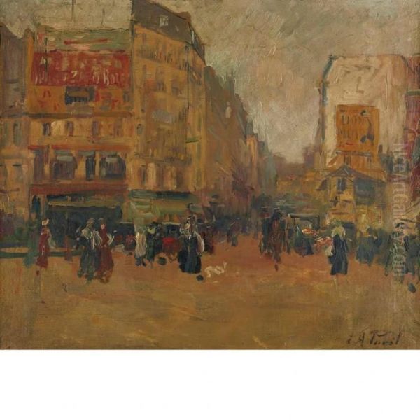 Paris Oil Painting by Elie Anatole Pavil