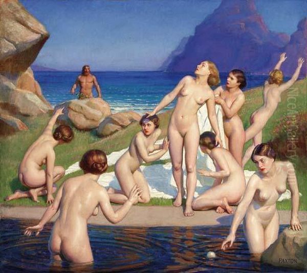 Nausicaa Oil Painting by William Macgregor Paxton