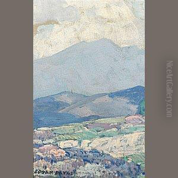 Distant Mountains Oil Painting by Edgar Alwin Payne