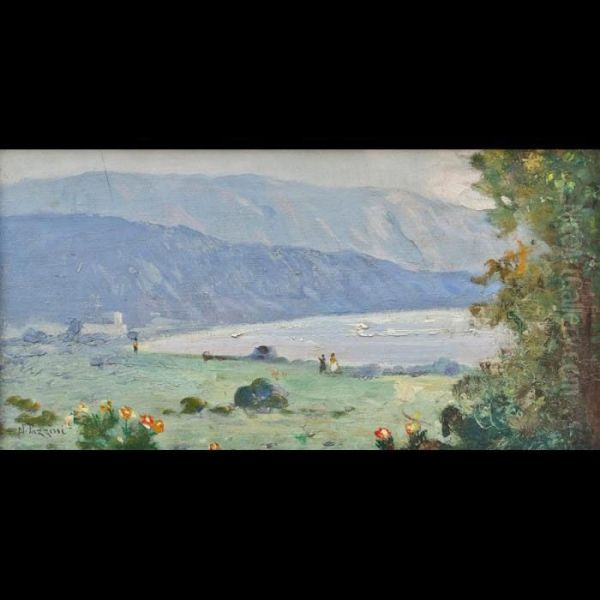 Paesaggio Laziale Oil Painting by Norberto Pazzini