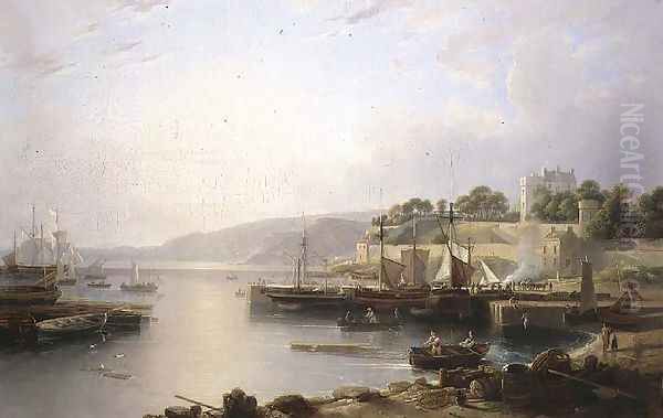 View of Burntisland Oil Painting by Andrew Wilson