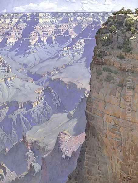 The Grand Canyon of Arizona Oil Painting by Gunnar Mauritz Widforss