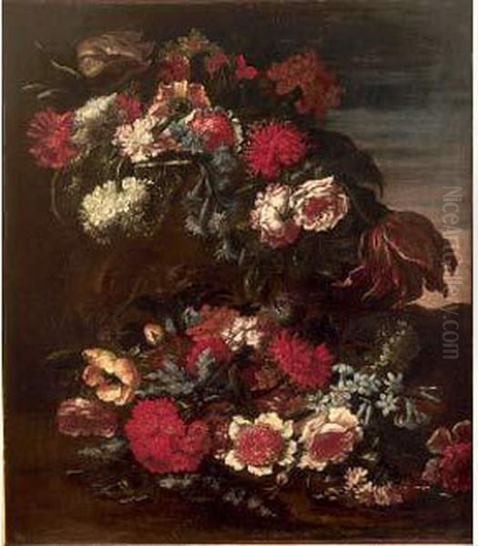 Bouquet De Fleurs Oil Painting by Bartolome Perez