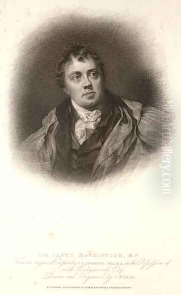 Sir James Mackintosh, illustration from A Collection of Portraits of Medical Men, compiled by Sir John William Thomson-Walker Oil Painting by Charles Wilkin