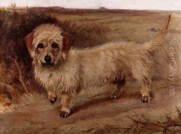 Dawdles - a Dandy Dimont, 1896 Oil Painting by Lucy Waller