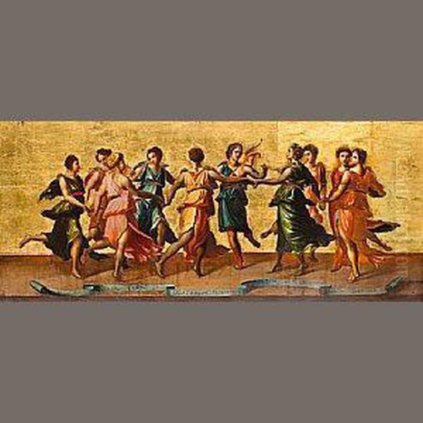 The Dance Of Apollo With The Nine Muses Oil Painting by Baldassare Peruzzi