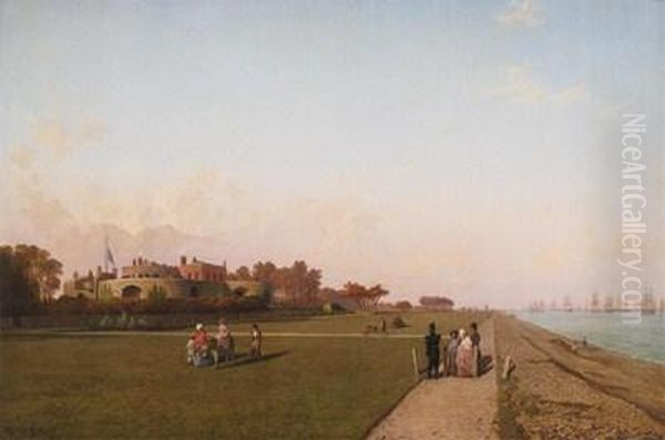 Walmer Castle Oil Painting by Henry Pether