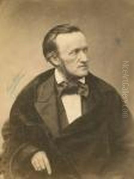 Richard Wagner Oil Painting by Pierre Petit