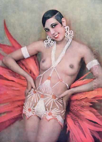 Josephine Baker (1906-75 Oil Painting by Walery, Stanislas