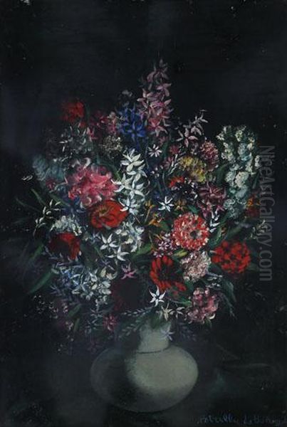 Vaso Di Fiori Oil Painting by Vittorio Petrella Da Bologna