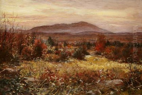 Monadnock, Nelson, N.h. Oil Painting by William Preston Phelps