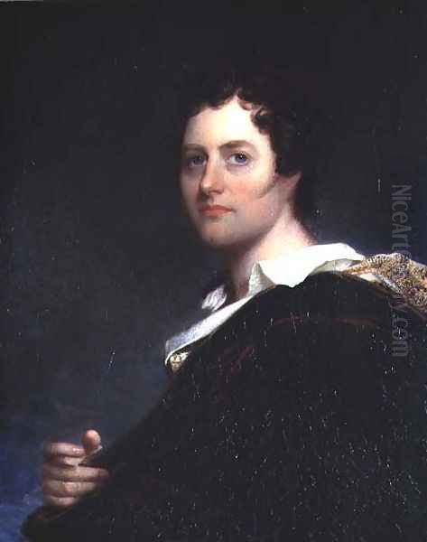 George Gordon, 6th Lord Byron of Rochdale (1788-1824), 1822 Oil Painting by William Edward West