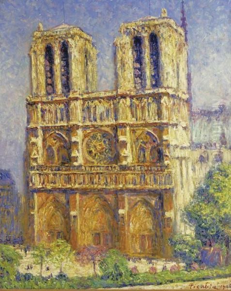 Notre Dame Oil Painting by Francis Picabia