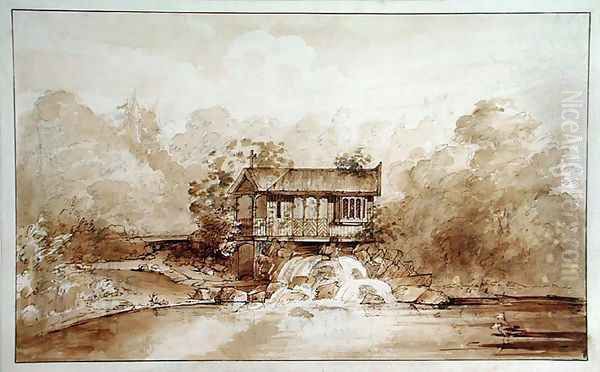 Design for the Hermitage, Virginia Water Oil Painting by Sir Jeffry Wyatville