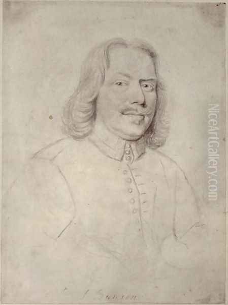 Portrait of John Bunyan Oil Painting by Robert White