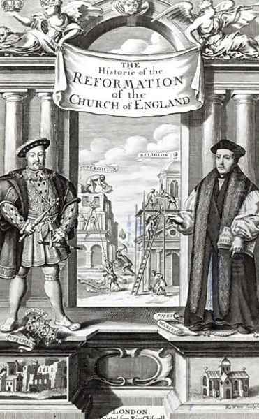 Titlepage of The History of the Reformation of the Church of England Oil Painting by Robert White