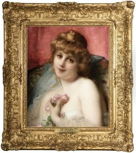 A Secret Admirer Oil Painting by Etienne Adolphe Piot