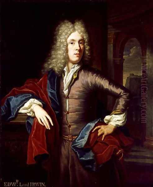 Portrait of Edward, 4th Viscount Irwin (1686-1714) Oil Painting by Thomas van der Wilt