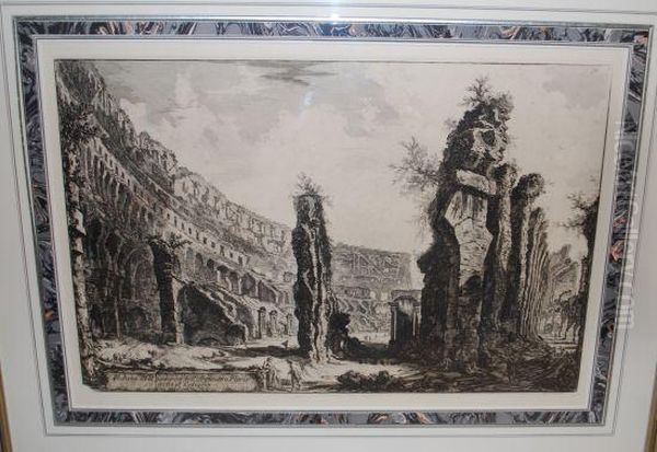 Vedute Di Roma Oil Painting by Giovanni Battista Piranesi